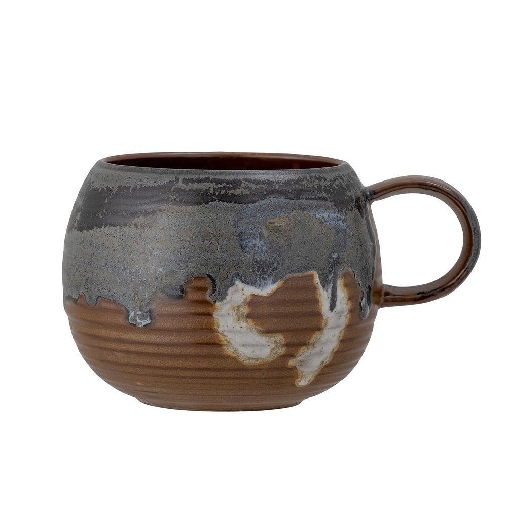 Bloomingville Becher Senna, Steingut Braun 510 ml Kaffeebecher Pot