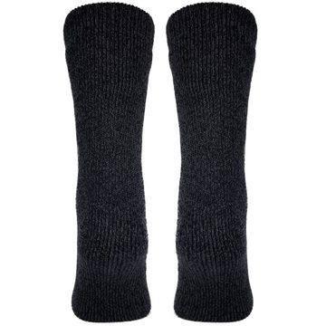 Black Snake Thermosocken Flauschige Herren OneSize Kuschelsocken (1-Paar)