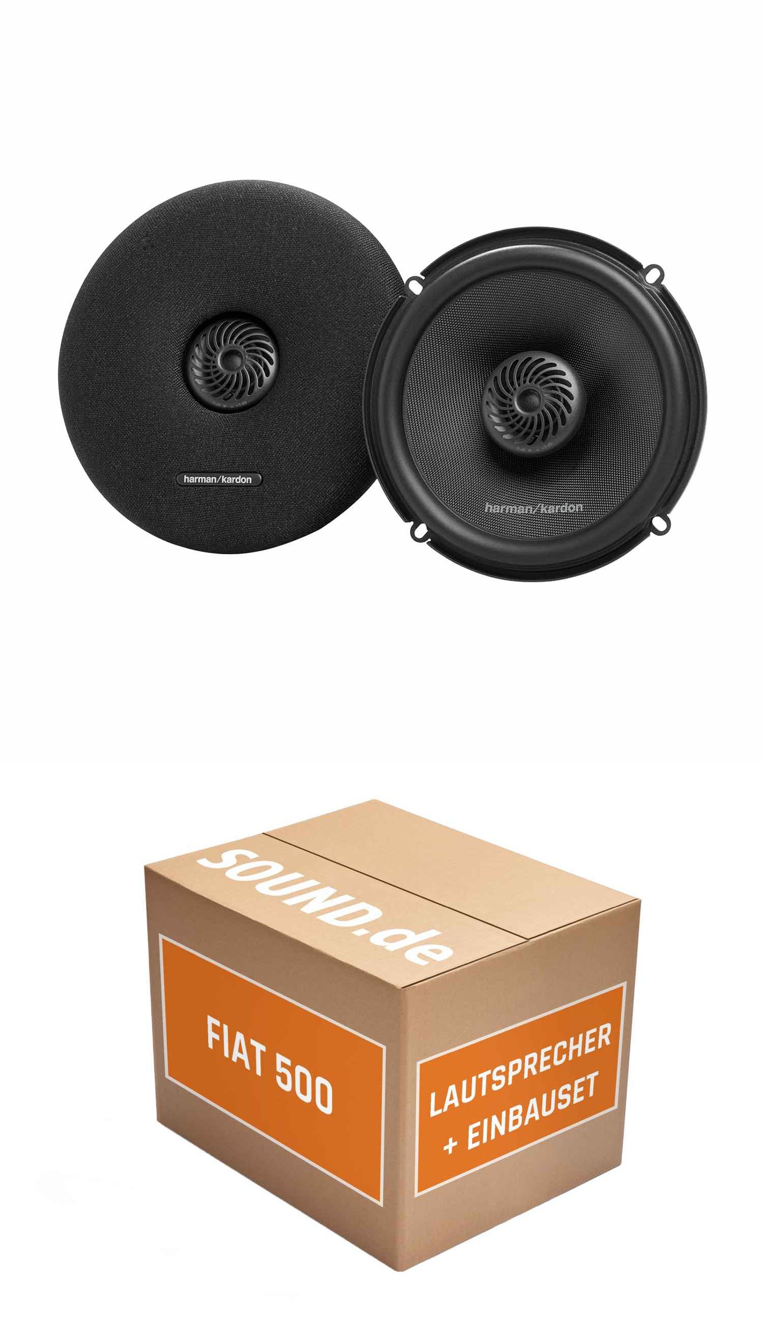 Lautsprecher Boxen Einbauset Harman/Kardon FIT6 Fiat 500 Auto-Lautsprecher