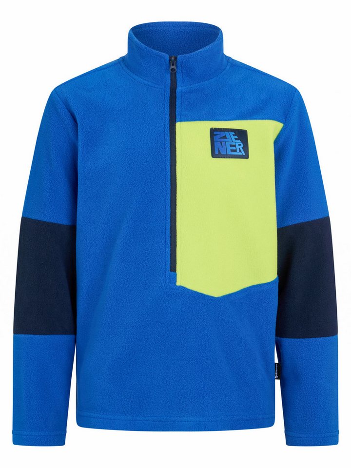 Ziener Sweatshirt JAMINO-Z JUNIOR Fleece, wärmend, elastisch, halber Front-Reißverschluss