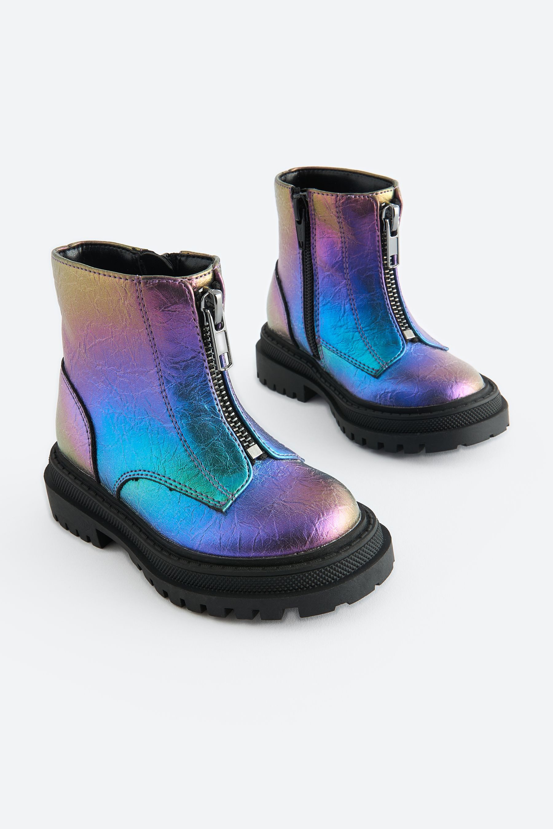 Next Stiefel mit Frontreißverschluss, weite Passform günstig online kaufen