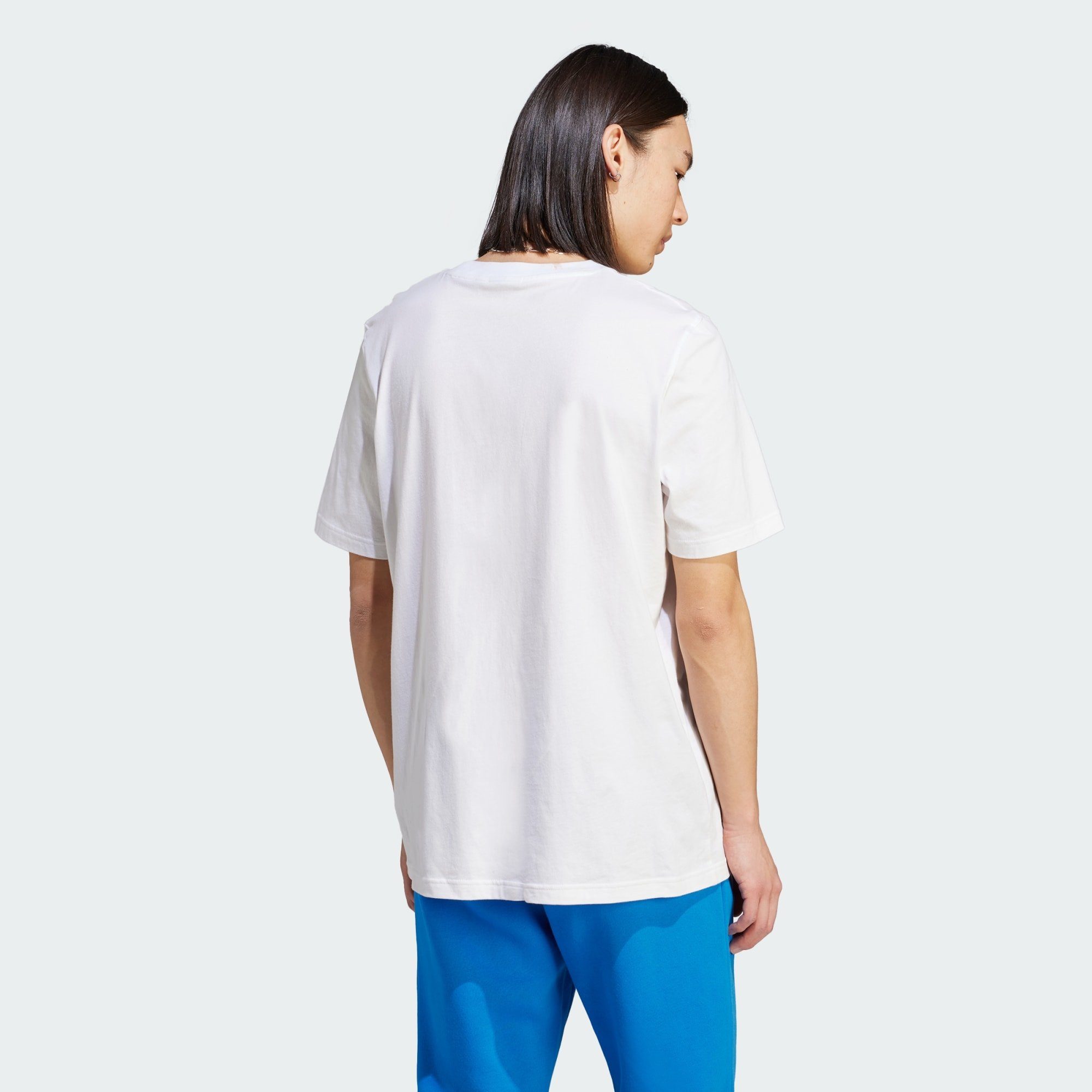 adidas Originals T-Shirt Black White T-SHIRT ESSENTIALS / TREFOIL