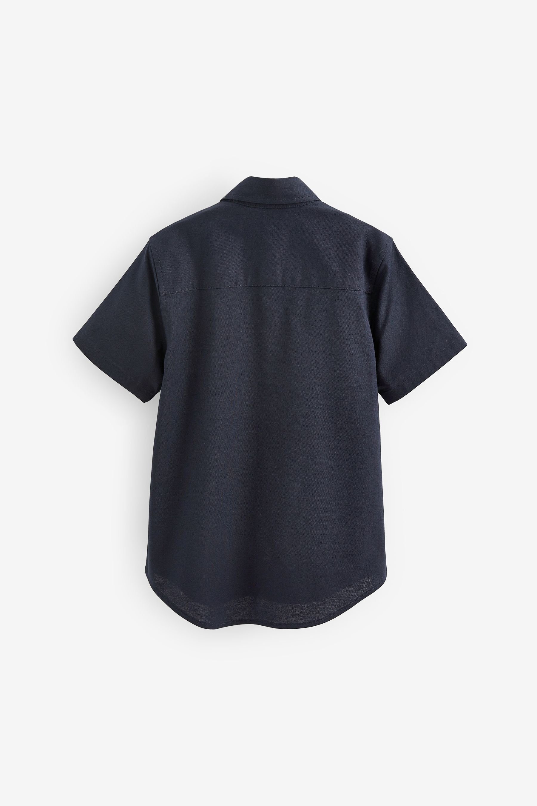 Next Kurzarmhemd Navy Oxfordhemd (1-tlg) Blue