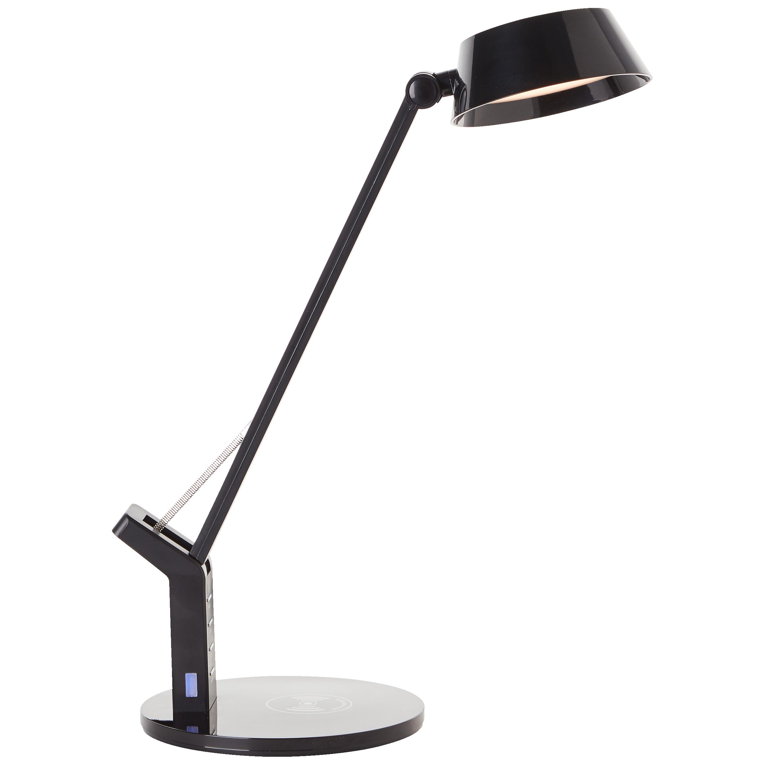 Lightbox Tischleuchte, LED fest integriert, warmweiß - kaltweiß, LED Schreibtischlampe, Induktionsladeschale, 52 cm, Touchdimmer, CCT