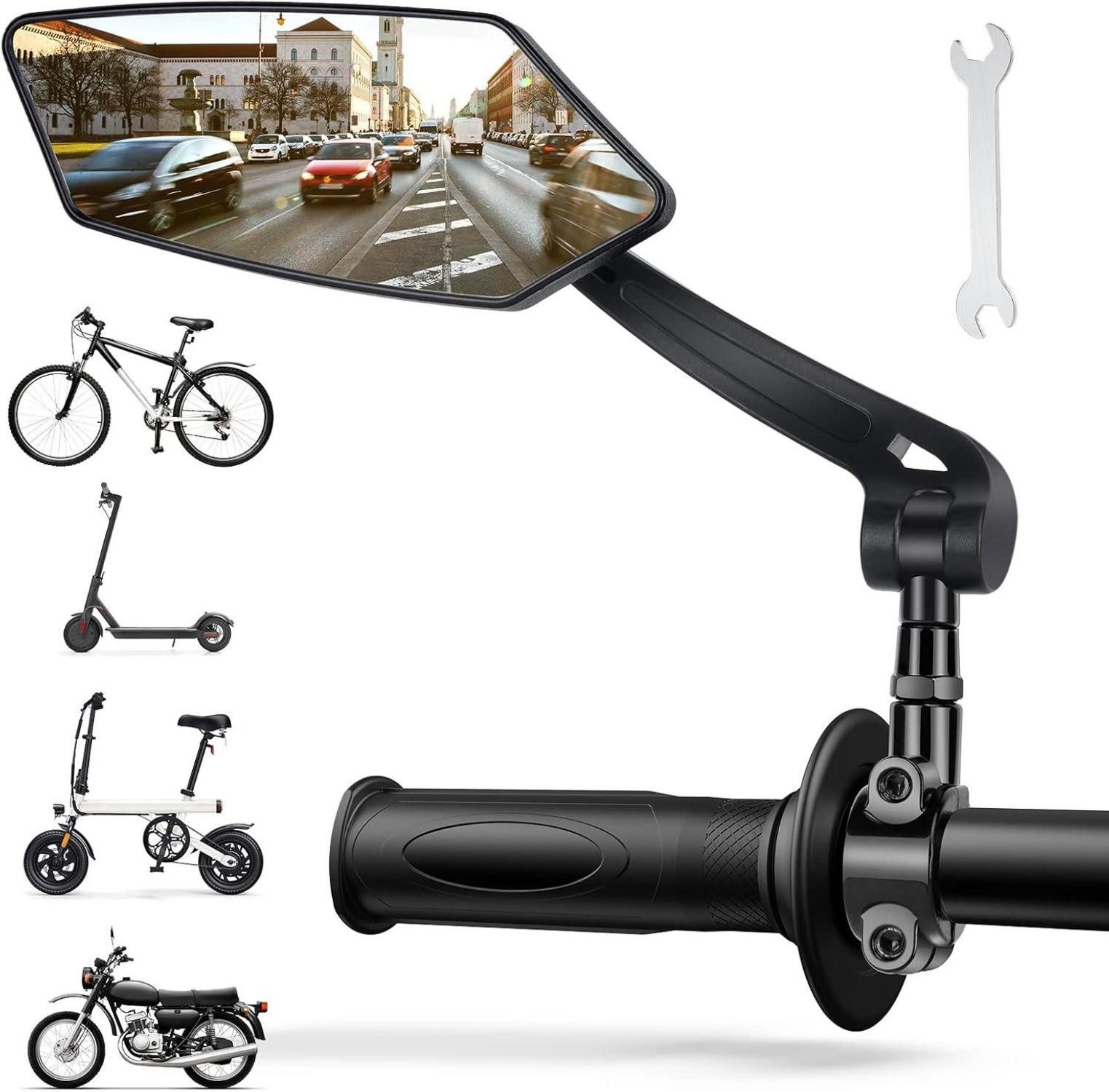 Fahrradständer Fahrradspiegel 360° Rückspiegel Universal für 22-25mm