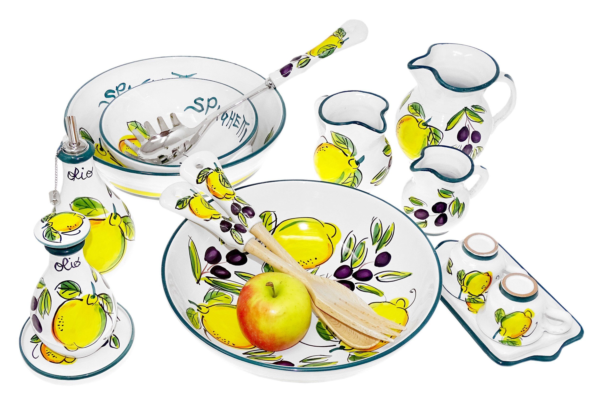 Keramik cm Olive Zitrone Lashuma Gewürzreibe Griff, Keramik, Küchenreibe 22x6 mit Käsereibe, Stahl,