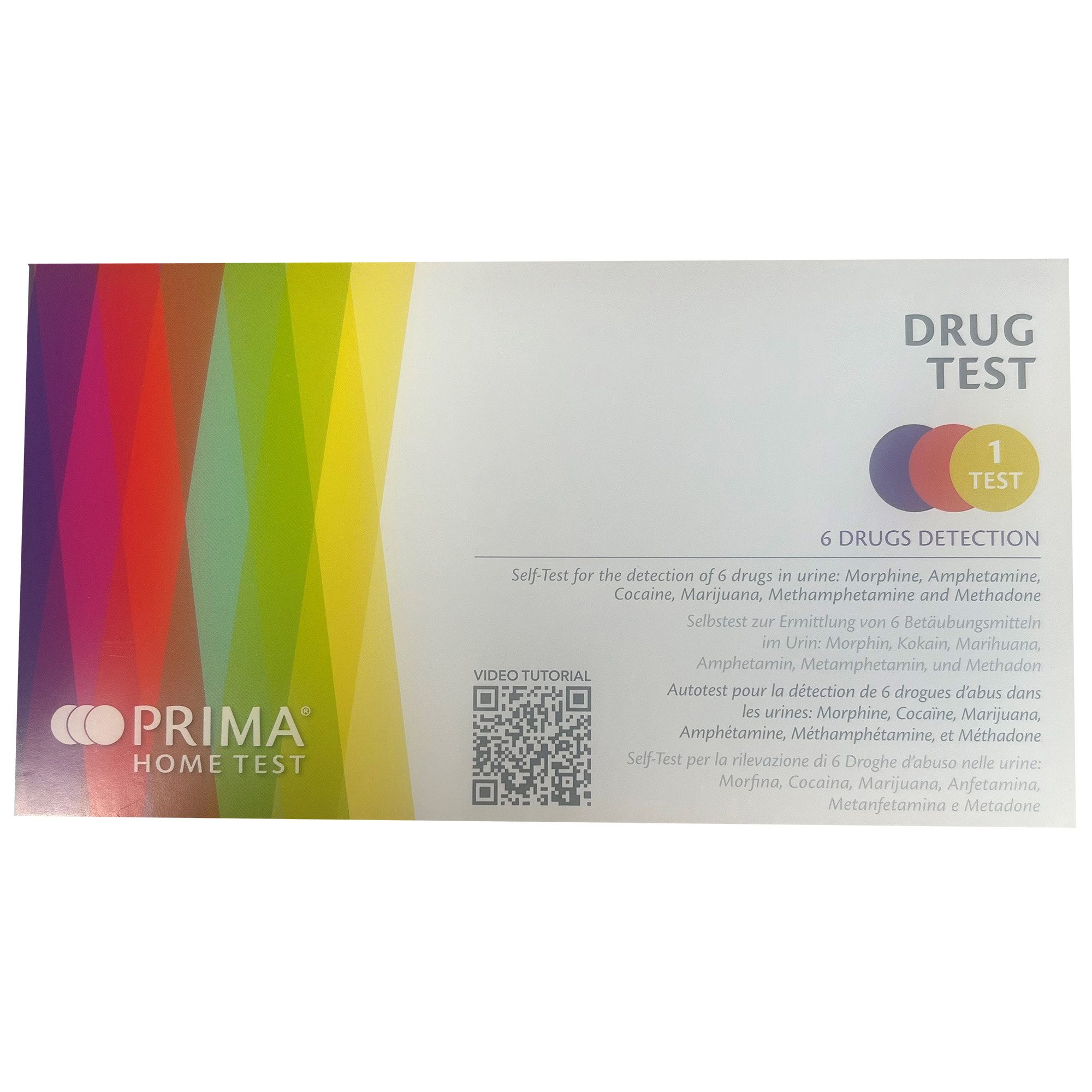 Prima Lab Drogen-Schnelltest PRIMA Multi Drug Drogen Home Test
