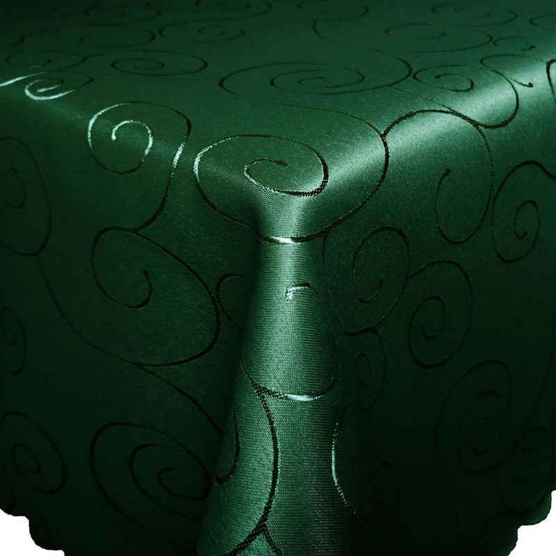 Bronze Tischdecke ORNAMENTE Tischdecke ECKIG unkompliziert bügelfrei, bügelfrei; glänzend; pflegeleicht;
