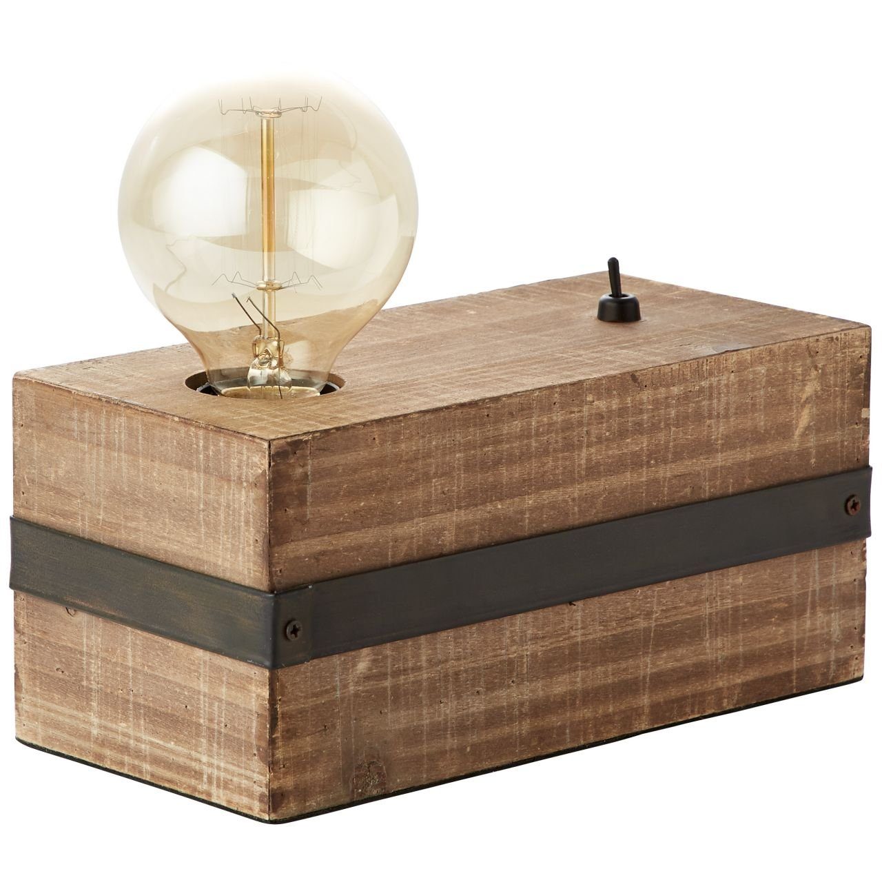 Brilliant Tischleuchte Woodhill, ohne Leuchtmittel, Tischlampe antik/schwar günstig online kaufen