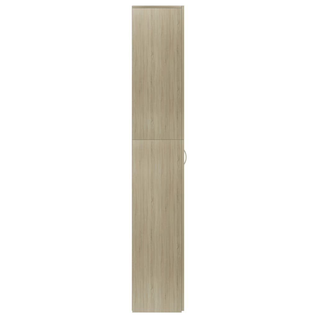 cm Holzwerkstoff Sonoma-Eiche Büroschrank Aktenschrank furnicato 60x32x190