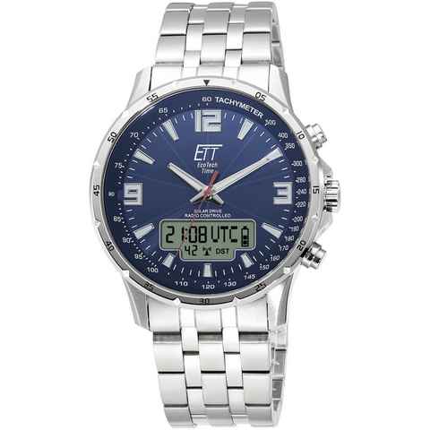 ETT Funkchronograph Professional, EGS-11552-31M, Armbanduhr, Herrenuhr, Stoppfunktion, Datum, Solar