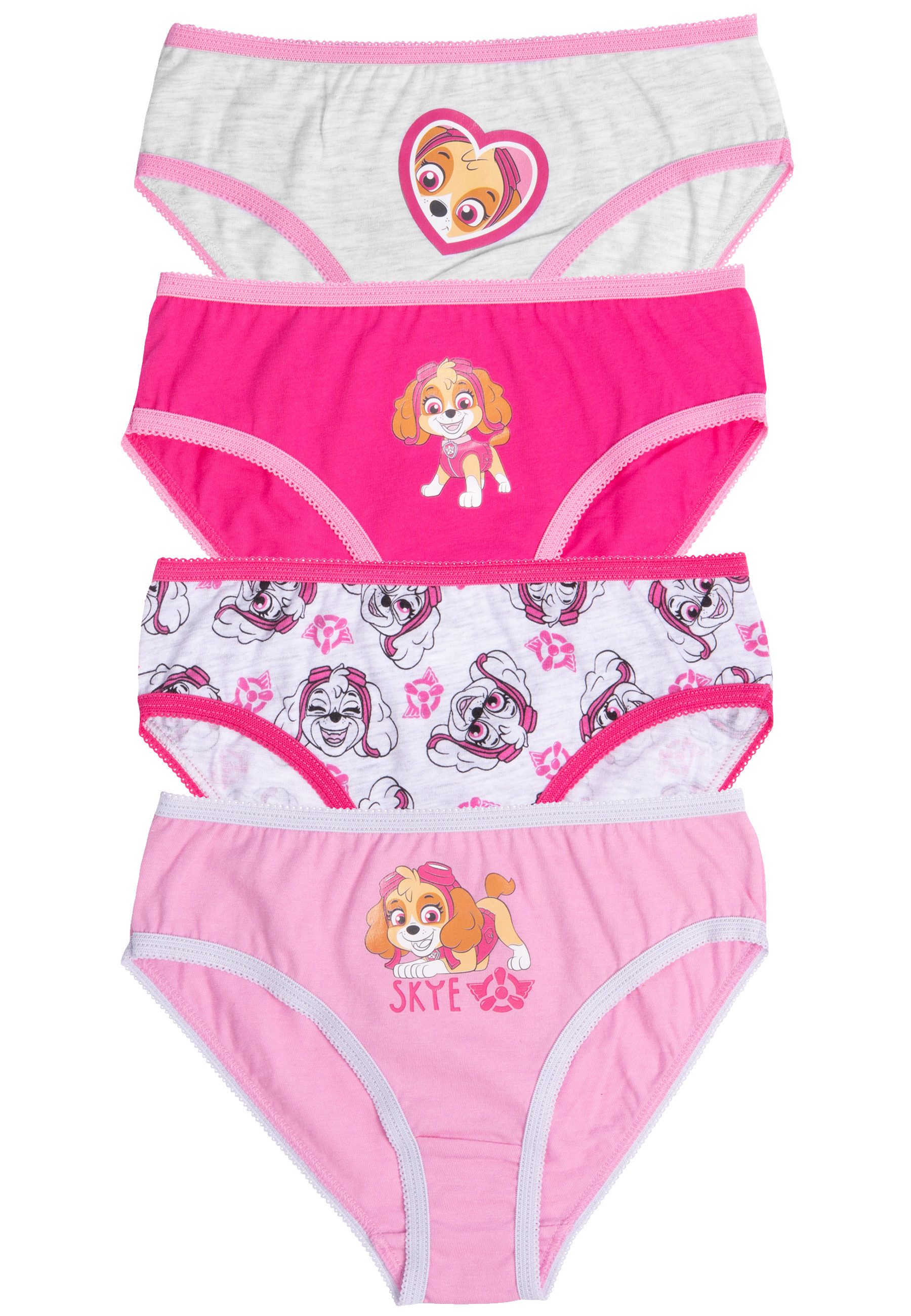 United Labels® Panty Paw Patrol - Skye, versch. Motive, 4er-Pack
