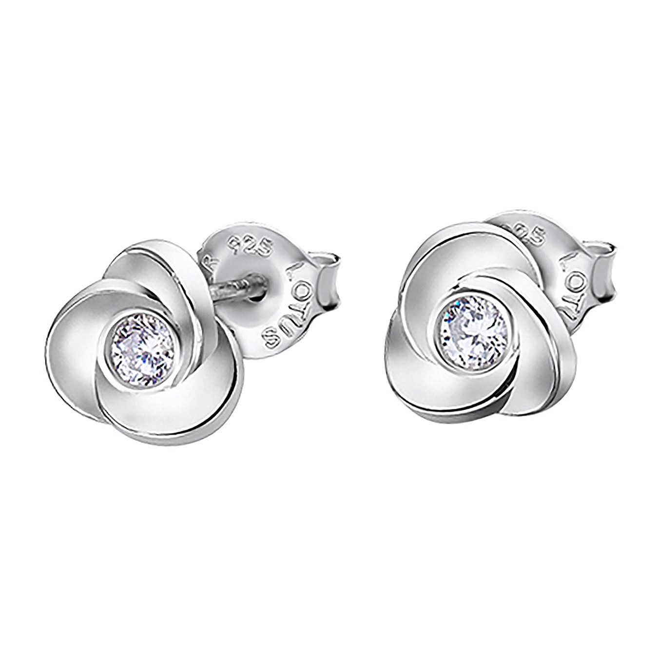 LOTUS SILVER Paar Ohrstecker LOTUS Silver Ohrstecker Blume 925 (Ohrstecker), Ohrstecker Blume 925 Sterling Silber, Farbe: silber
