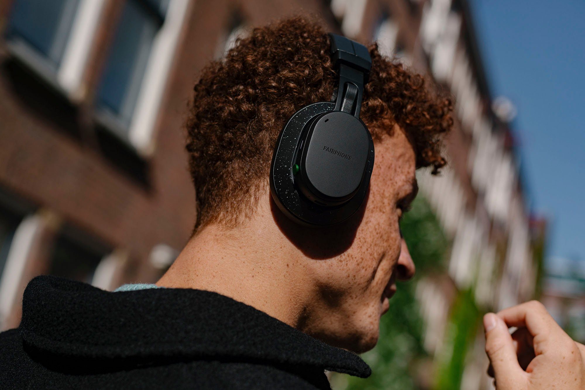 Fairphone Fairbuds Cancelling schwarz Bluetooth) Noise XL Over-Ear-Kopfhörer (Active (ANC)