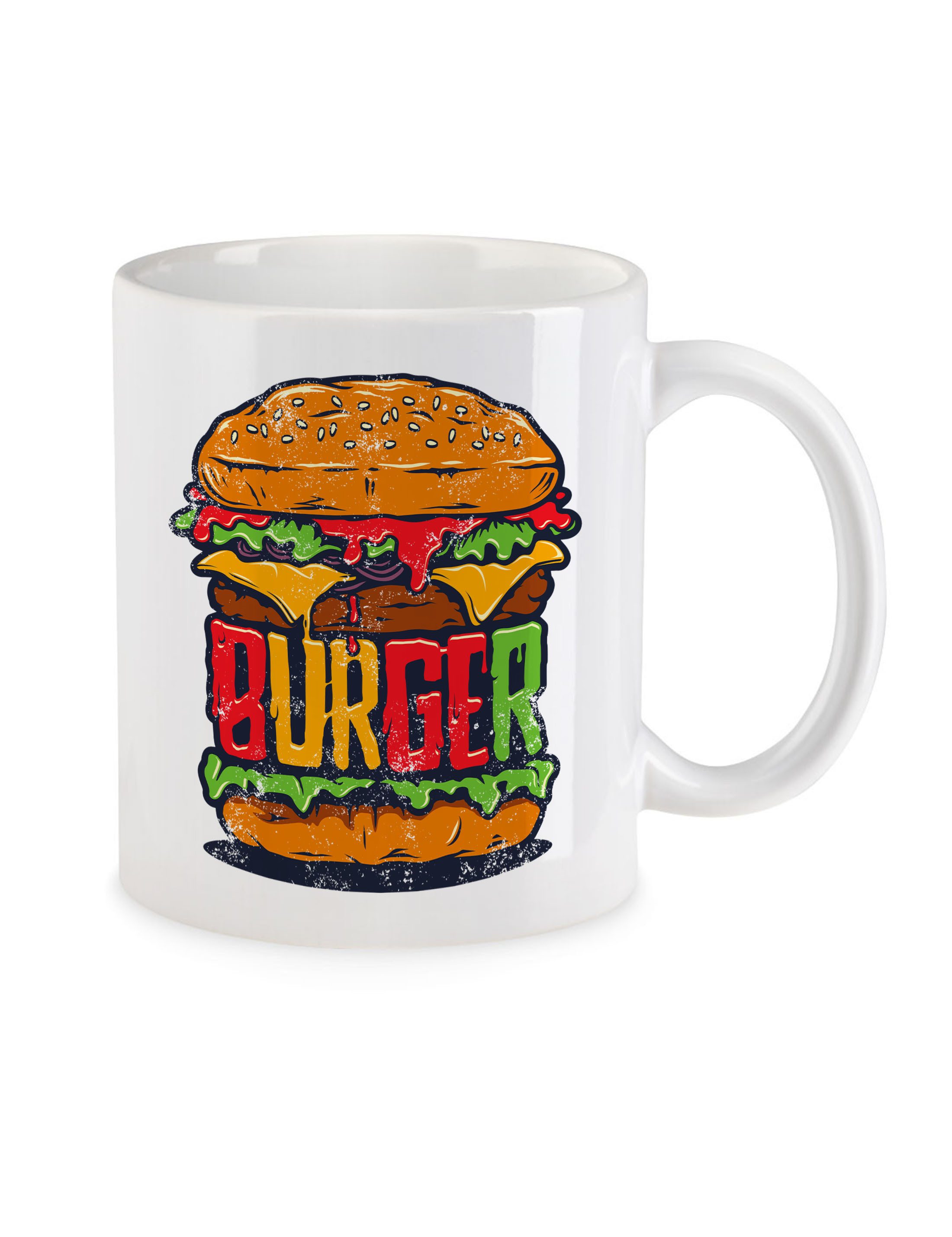 Urban Backwoods Tasse Burger Kaffeetasse Grillen Barbecue Grill Chef Meister Burger Bun, 1-tlg., Keramik, Cheese Ketchup Mustard Pickle