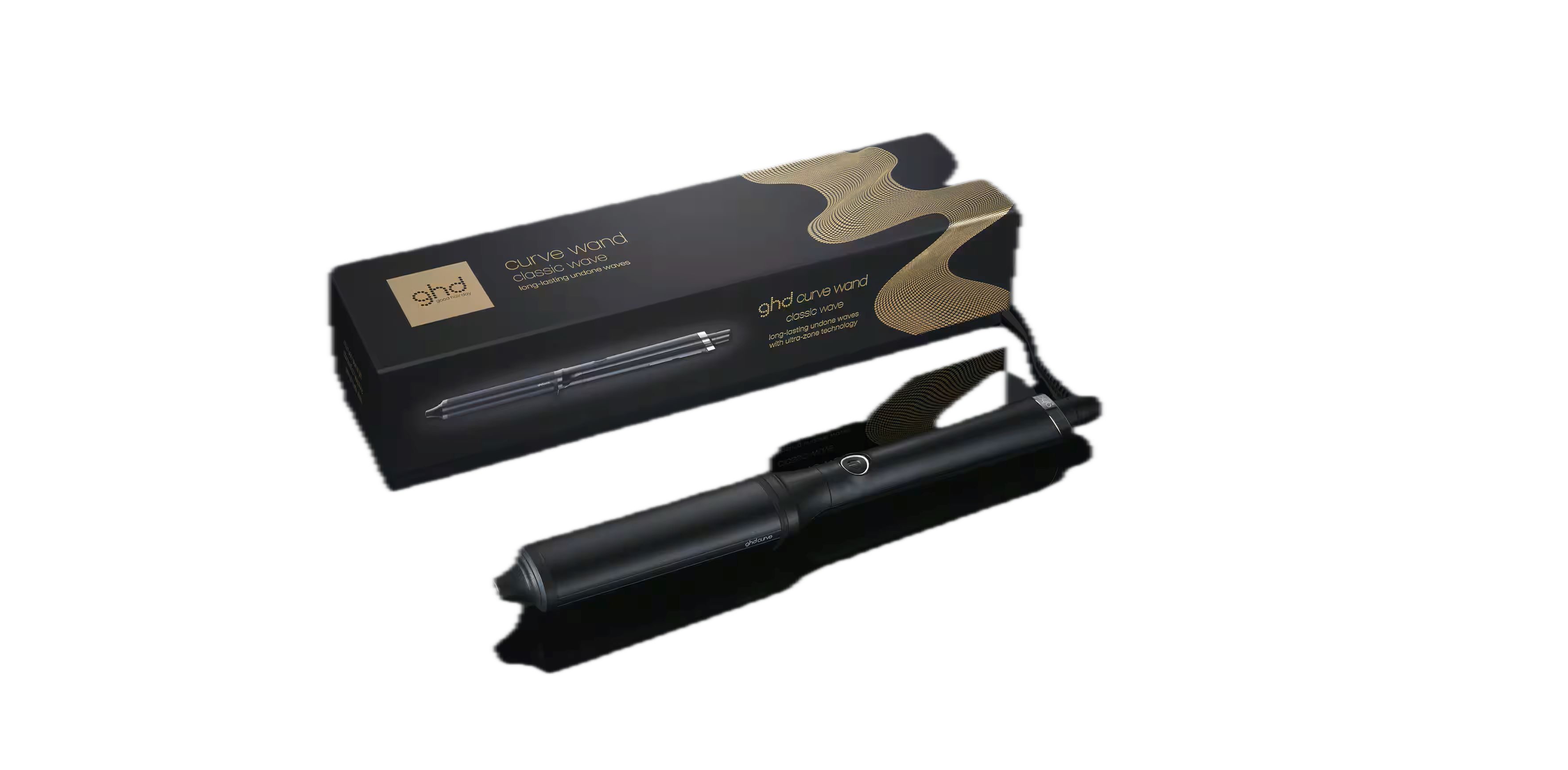 GHD Lockenstab GHD curve classic wave wand Lockenstab - schwarz, Einzigartiges Gabelgelenk