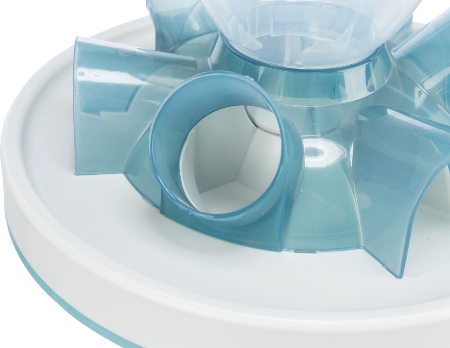 TRIXIE Antischlingnapf Slow Feeding Tunnel - blau/grau - ø 28 × 14 cm