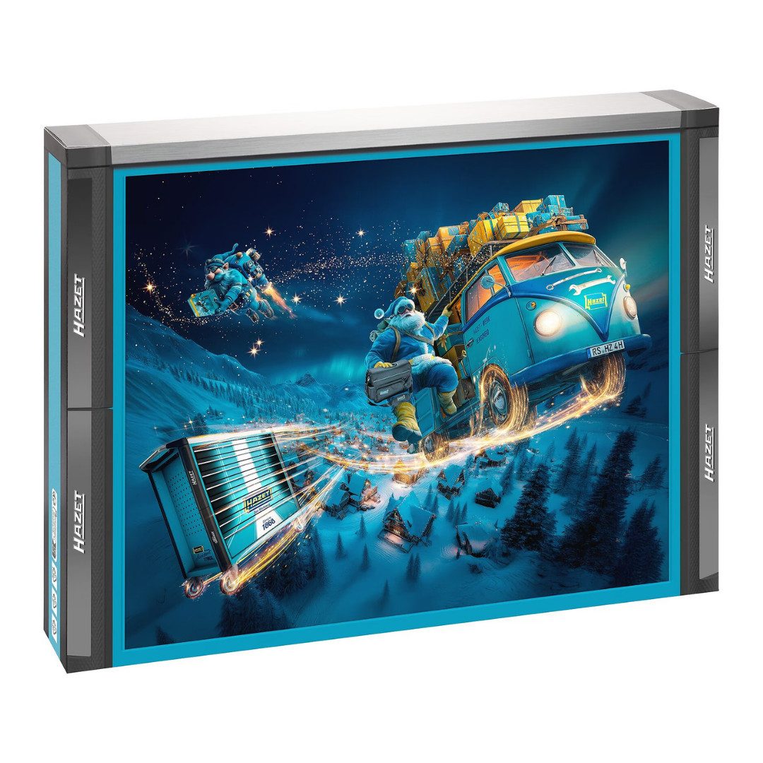 HAZET Adventskalender 2026 Werkzeug Set 24 tlg Herren & Männer Heimwerker Weihnachtskalender (Set, 24-tlg), 24 tlg Handwerkzeuge Produkte Advent Kalender Mann