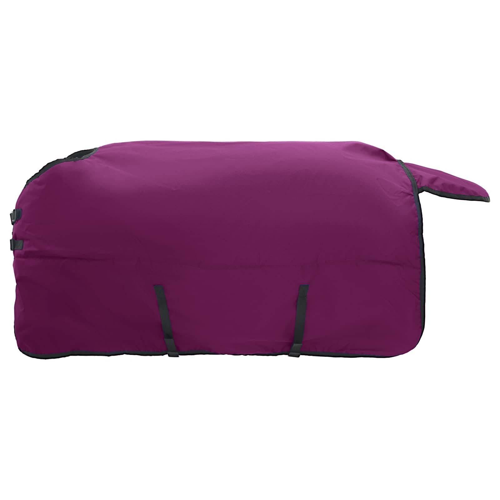 vidaXL Tierdecke Pferdedecke Voll lila 135 cm Polyester