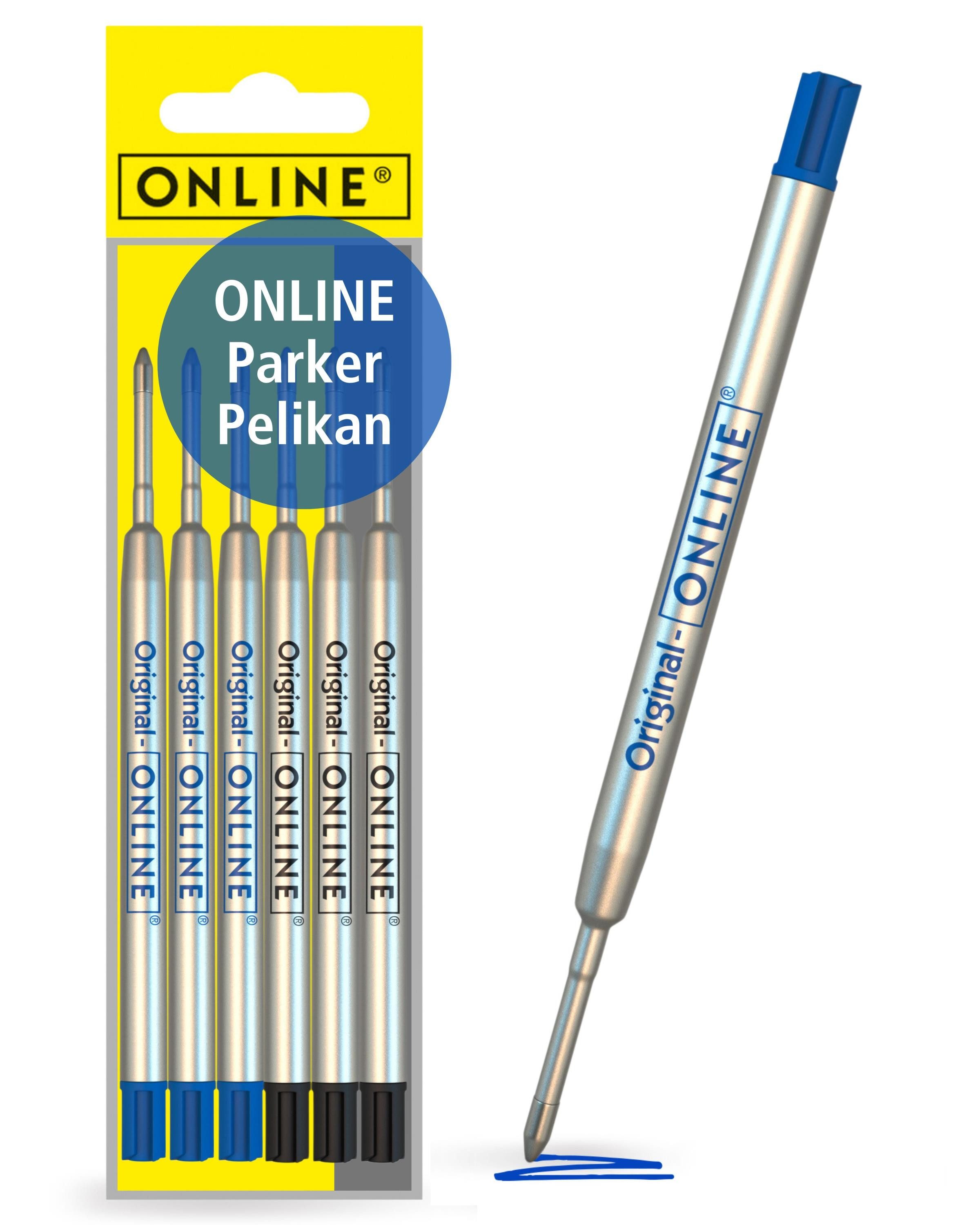 Online Pen Kugelschreiber Kugelschreiberminen, G2-Format, für Standard-Kugelschreiber, hergestellt in der Schweiz