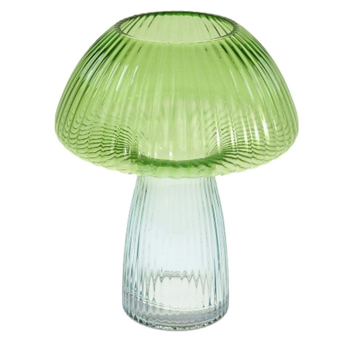 Werner Voß Dekovase Vase Pilz Pilzvase Grün Türkis (24cm)