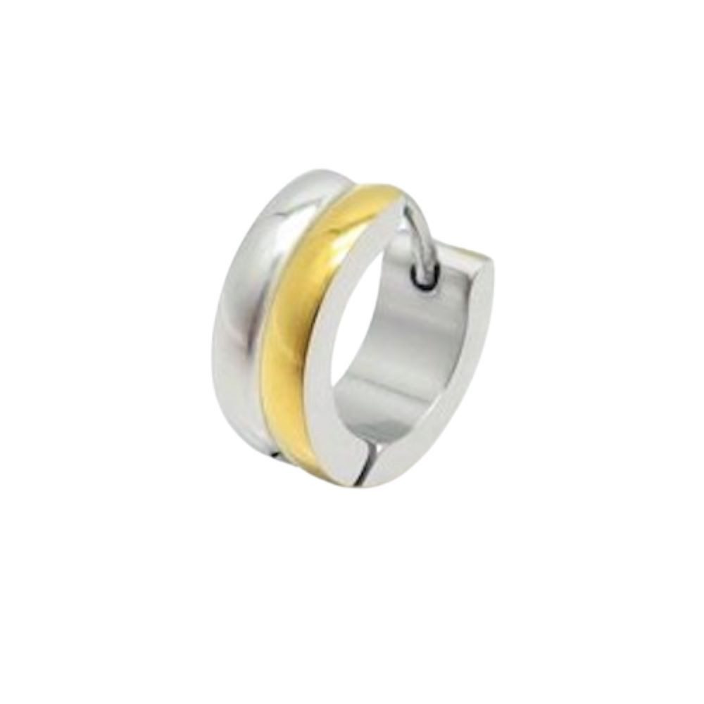 Creolen-Set Creolen Bicolor Gold/Silber aus Edelstahl Unisex