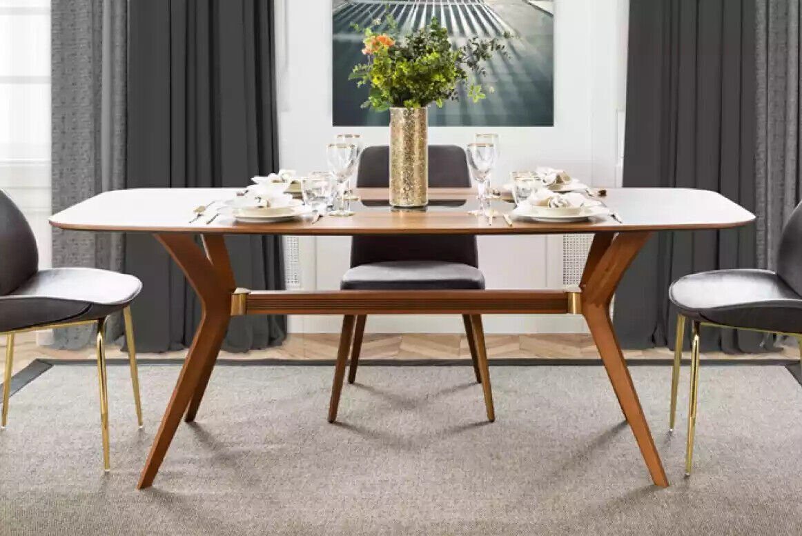 JVmoebel Esszimmer-Set Esstisch Möbel Esszimmer Tisch Italienische Stil Holztisch Tische, (1-St., 1x nur Esstisch ohne Stühle), Made in Europa