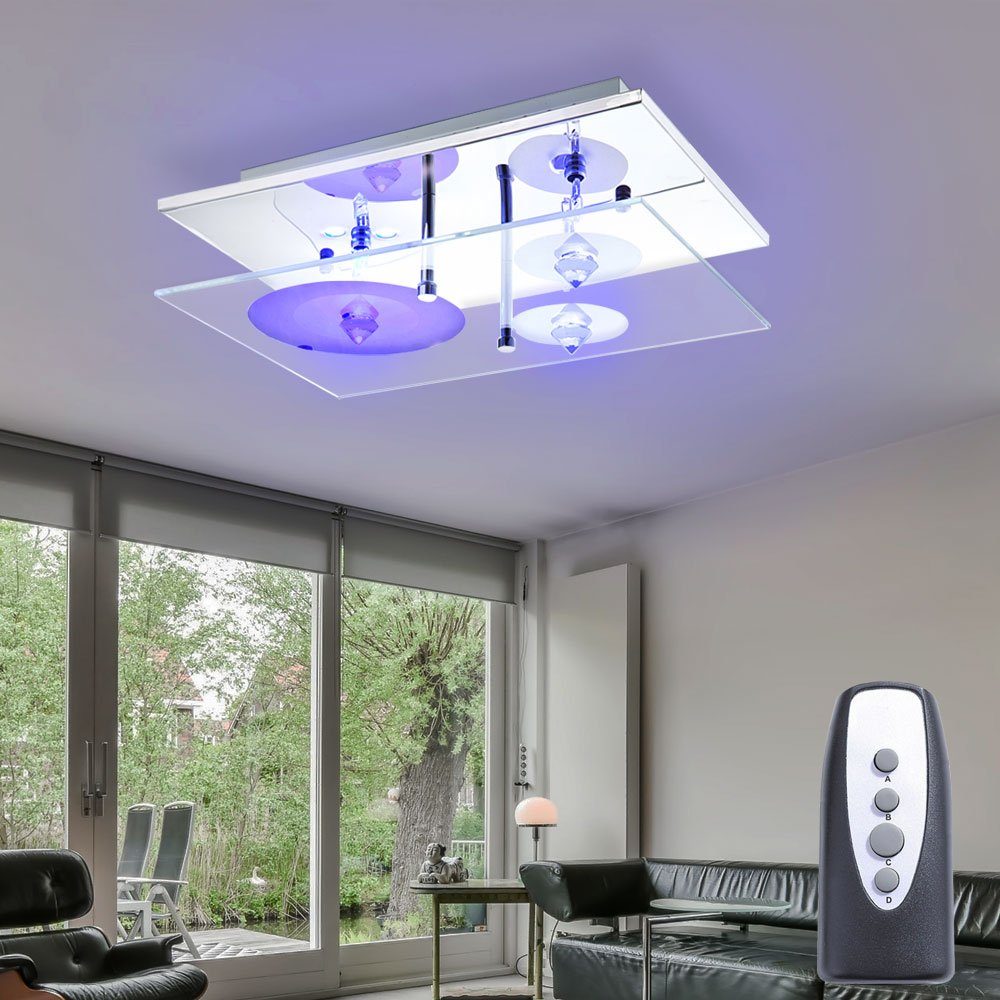 GLOBO LIGHTING LED Deckenleuchte, Leuchtmittel nicht inklusive, Kaltweiß, Warmweiß, Neutralweiß, Tageslichtweiß, Farbwechsel, Deckenleuchte Lampe Fernbedienung mit Farbwechsel Wohnzimmerleuchte
