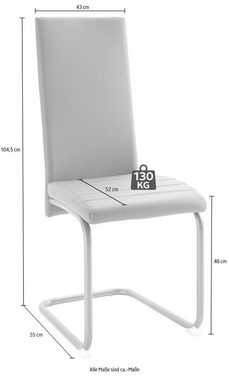 Homexperts Essgruppe »Nitro«, (Set, 7-tlg), Tisch - Breite 140 cm + 6 Stühle