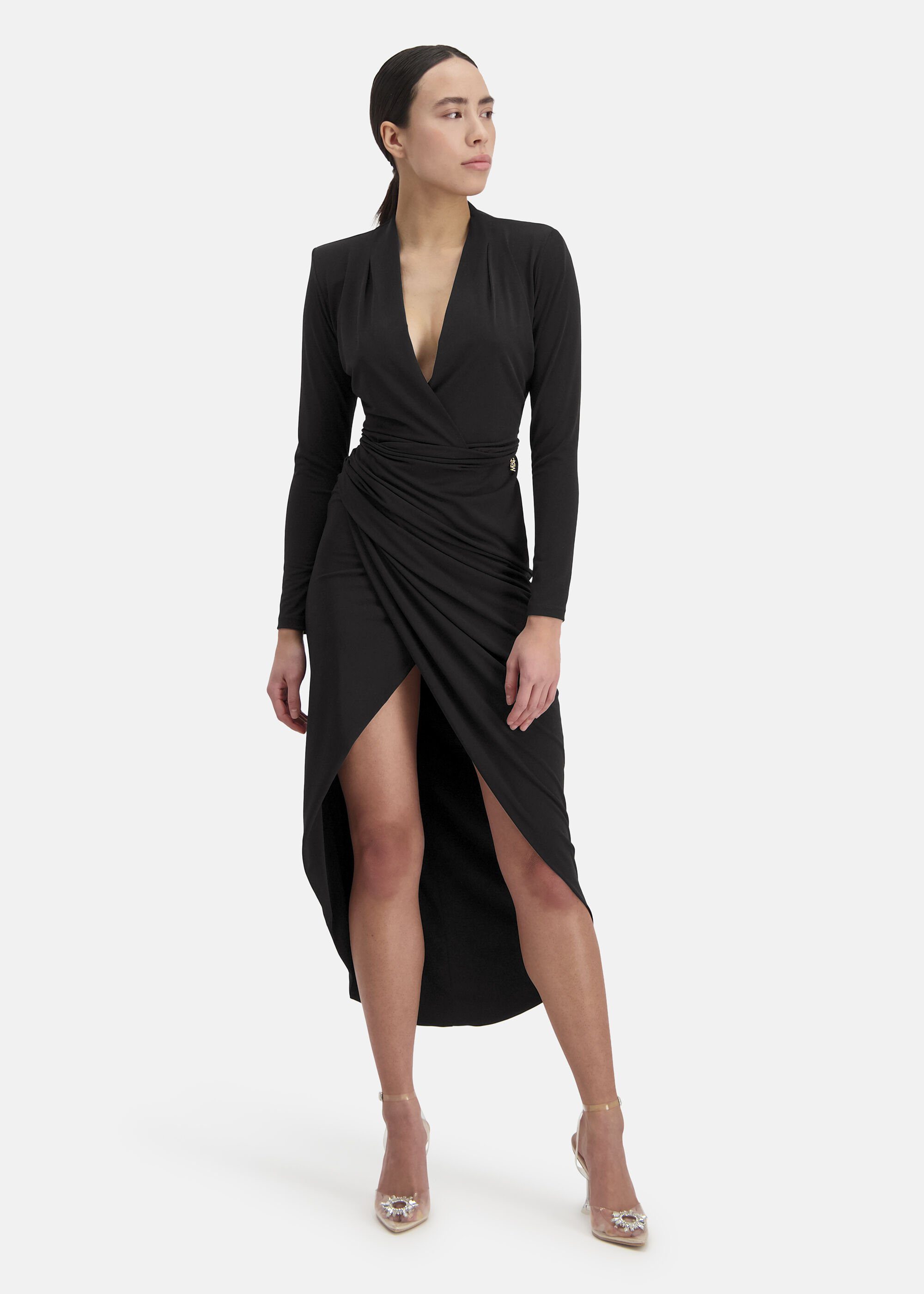 Nicowa Jerseykleid MICIMA (1-tlg) mit Taillen-Raffung günstig online kaufen