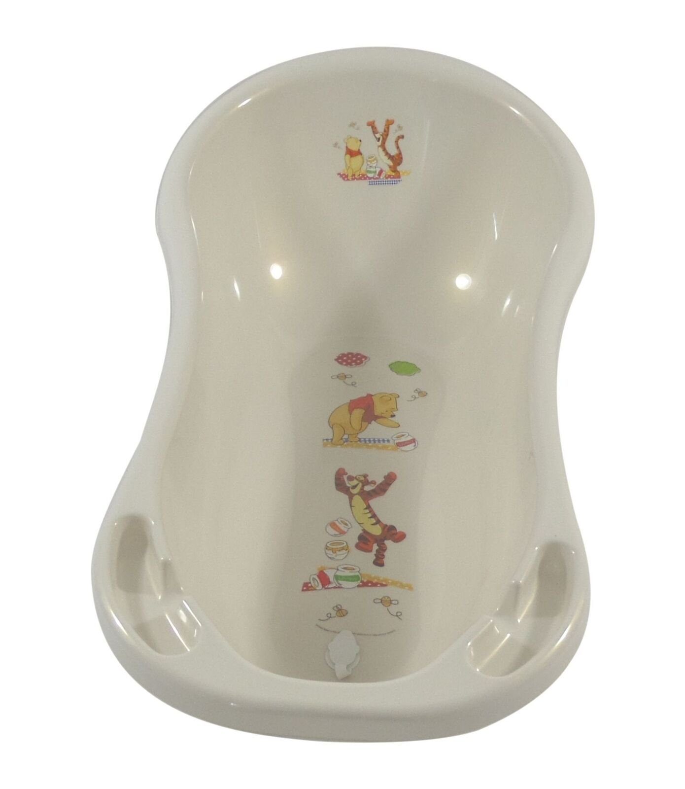 KiNDERWELT Babybadewanne Babywanne Winnie Badewannenständer, Set) + Pooh perlweiß (2er