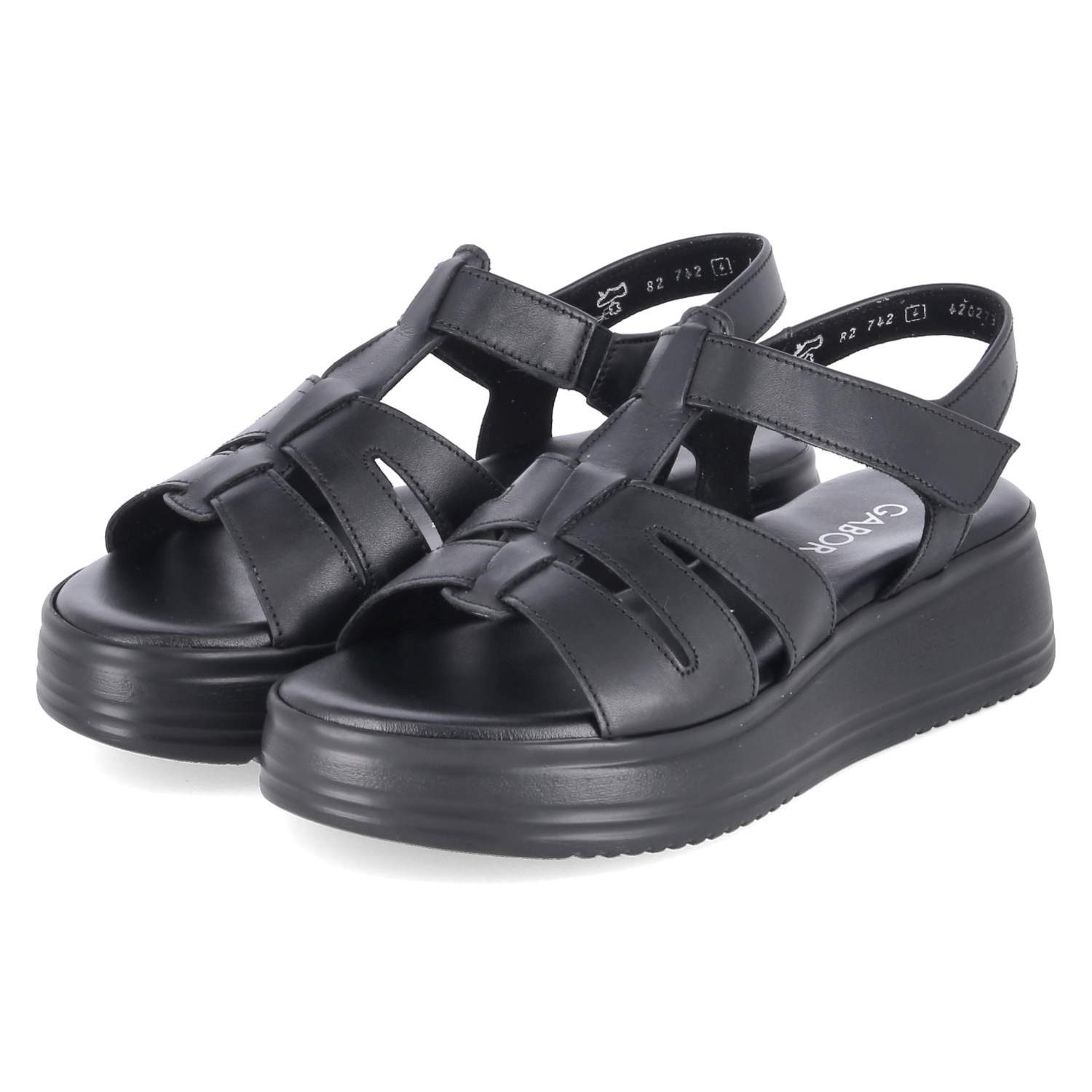 Gabor Gabor 82.742.67 Damen Glattleder black Sandalette