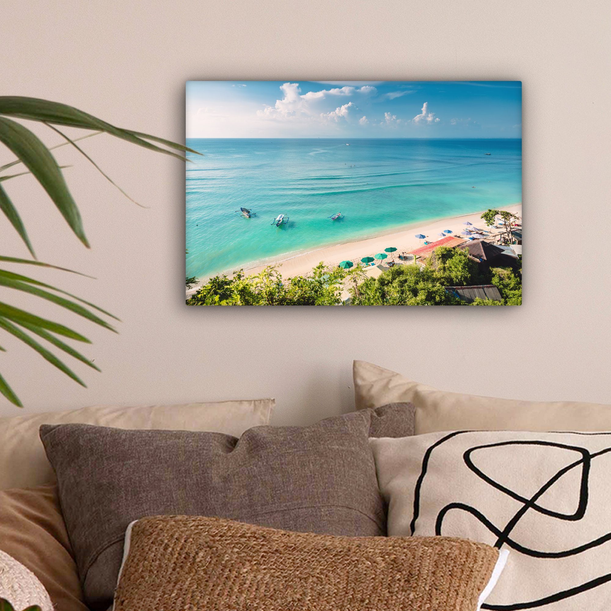OneMillionCanvasses® Leinwandbild Strand - Meer - Niederlande - Dünen - Son günstig online kaufen
