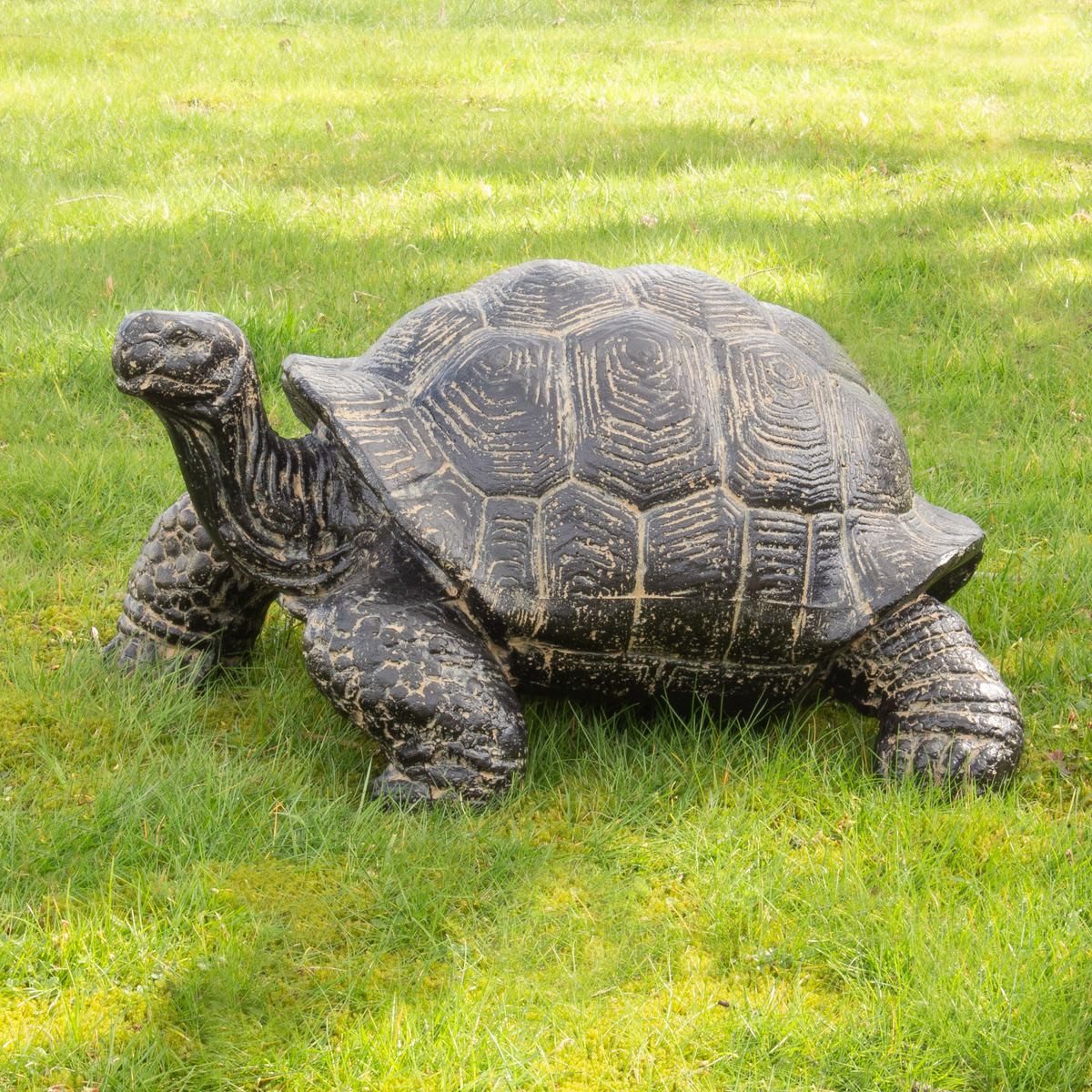 Oriental Galerie Dekofigur Schildkröte Gartenfigur aus GRC - klein (1 St)