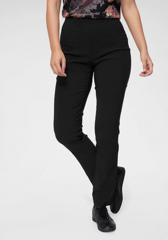 NAVIGAZIONE Röhrenhose Schlupfhose aus Bengalin NAVIGAZIONE Röhrenhose Schlupfhose aus Bengalin