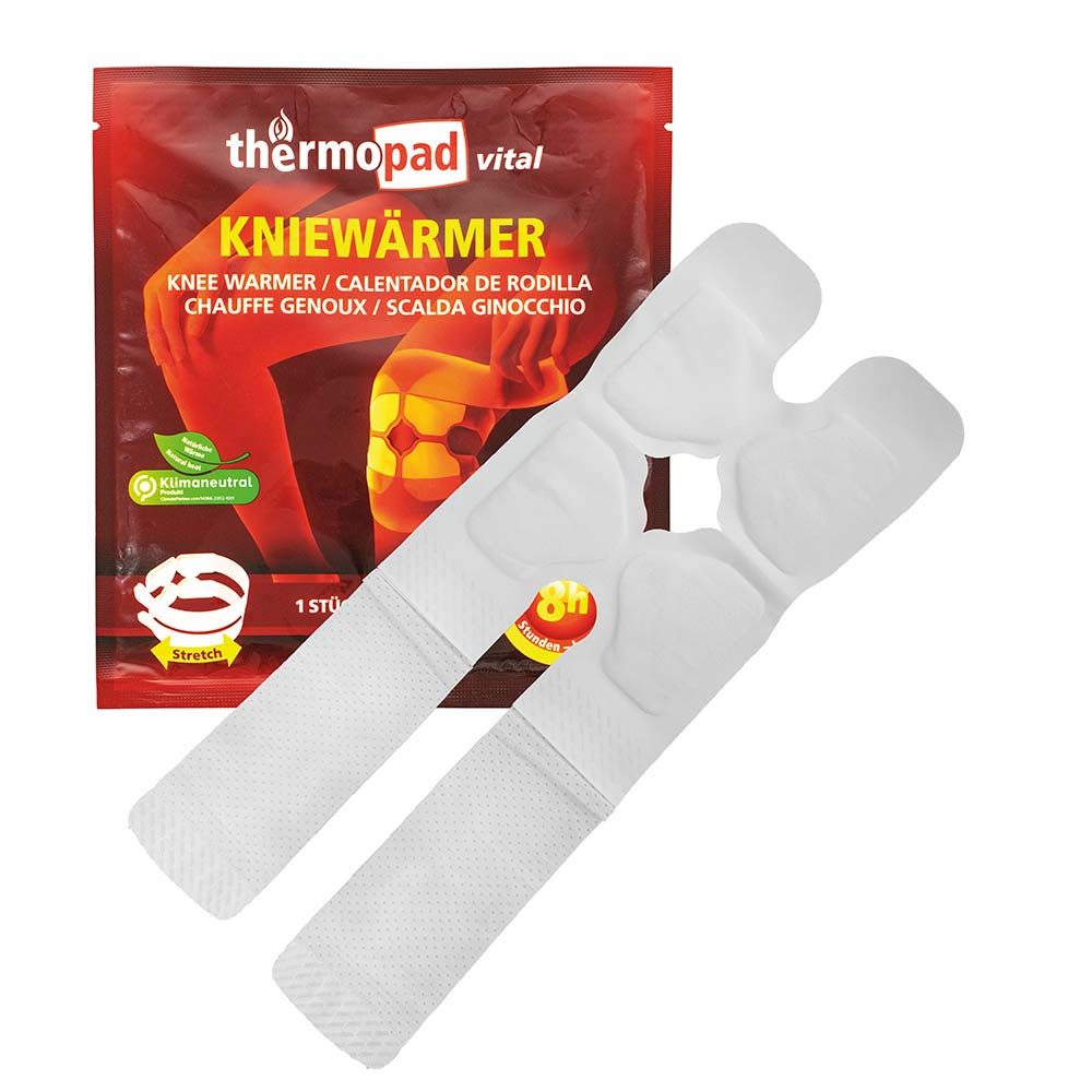 Thermopad Körperwärmer Kniewärmer S-XL, 1-tlg., Luftaktiviert, Wärmedauer ca. 8 Stunden, Dünn und flexibel