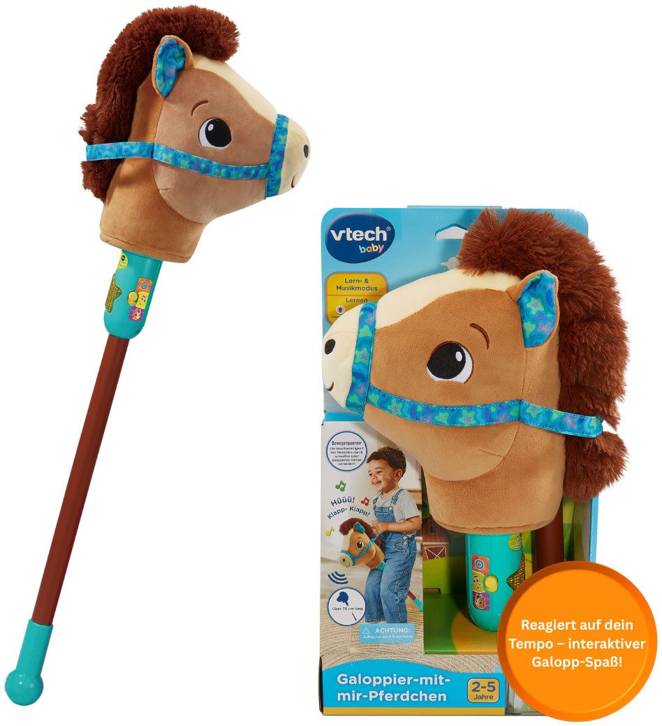 Vtech® Steckenpferd Vtech Baby, Galoppier-mit-mir-Pferdchen, mit Soundeffekten