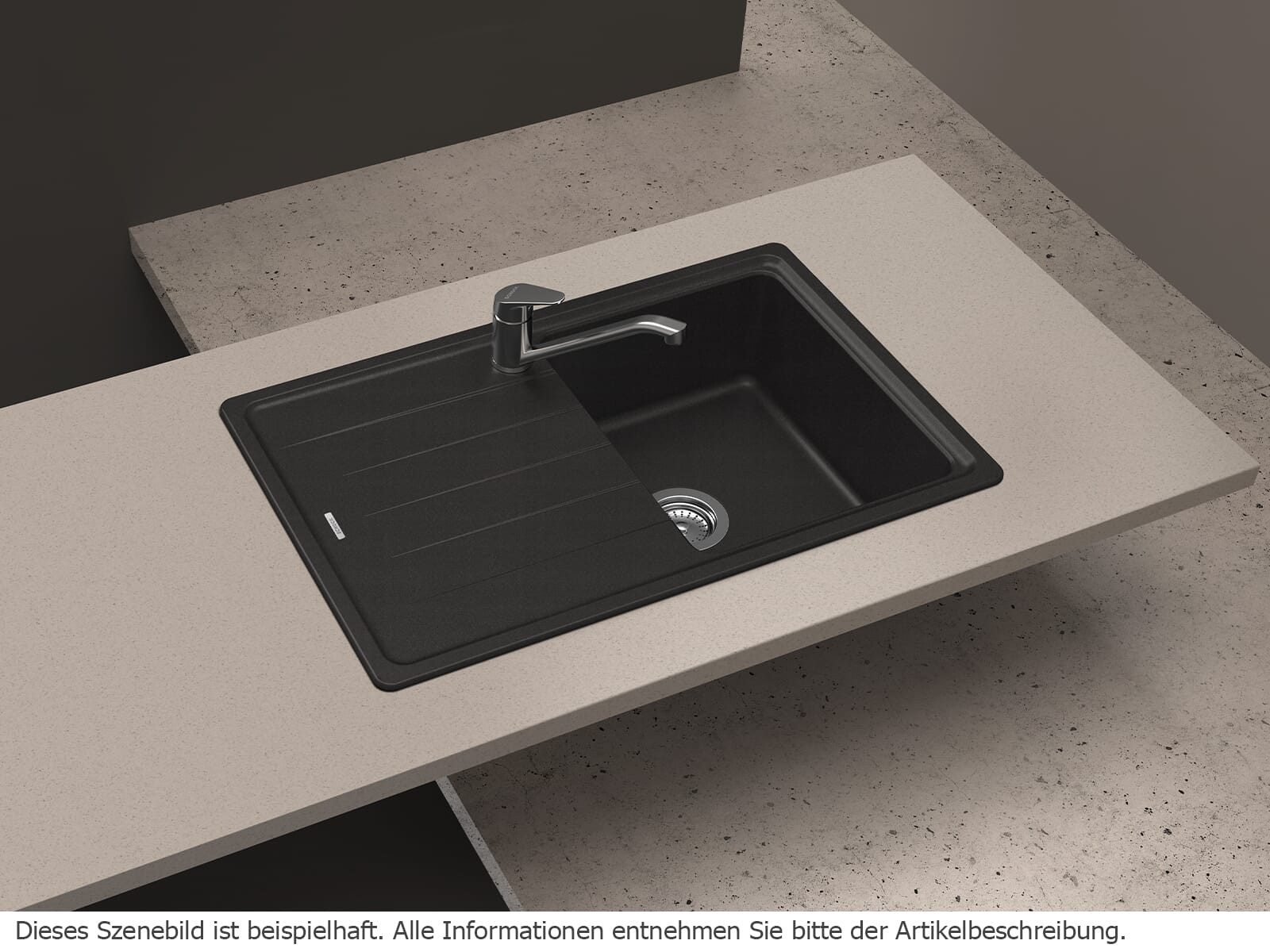 Schock Granitspüle, rechteckig, 78/50 cm, (1 St)