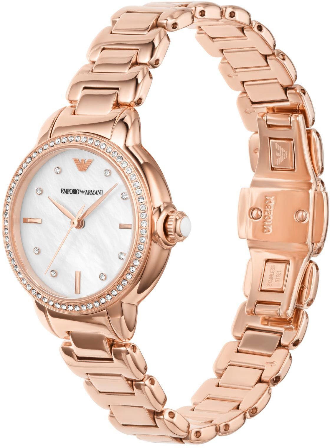 Emporio Armani Quarzuhr AR11523, Armbanduhr, Damenuhr, günstig online kaufen