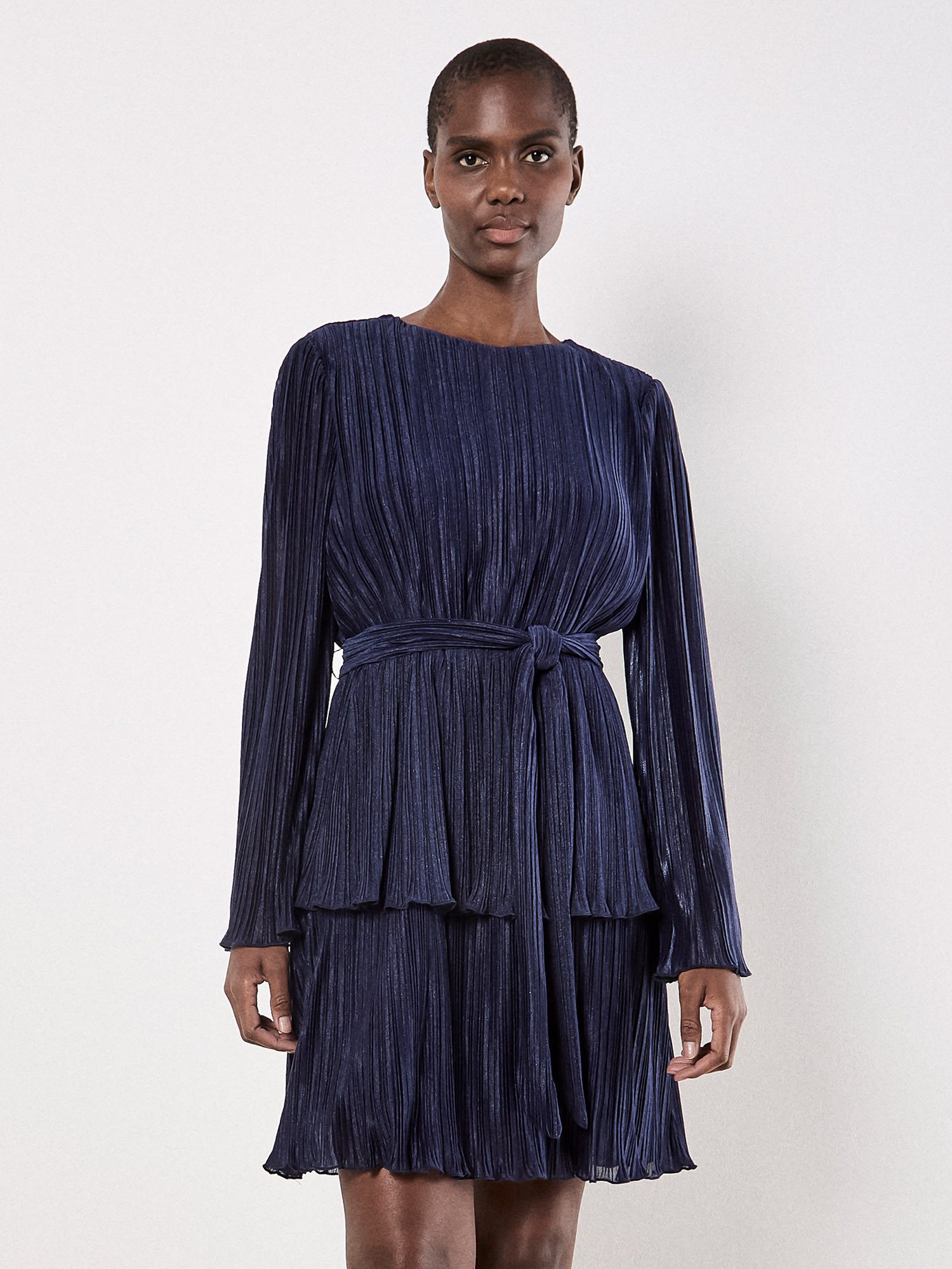 Apricot Plisseekleid günstig online kaufen