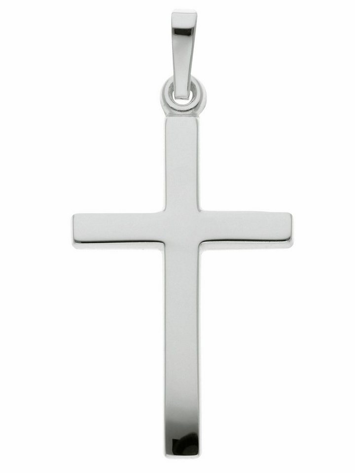 Adelia´s Kettenanhänger 925 Silber Kreuz Anhänger, Silberschmuck für Damen  & Herren