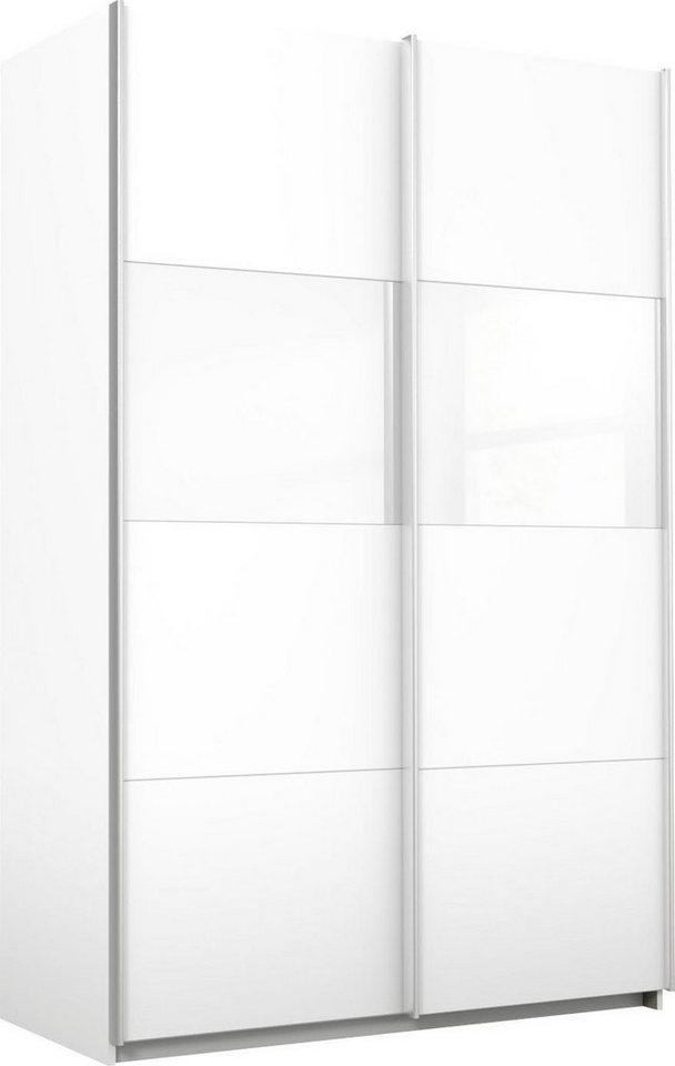 rauch Schwebetürenschrank Quadra mit Glaselementen, Schrankfront der  Breiten 136-271 cm sind individuell gestaltbar