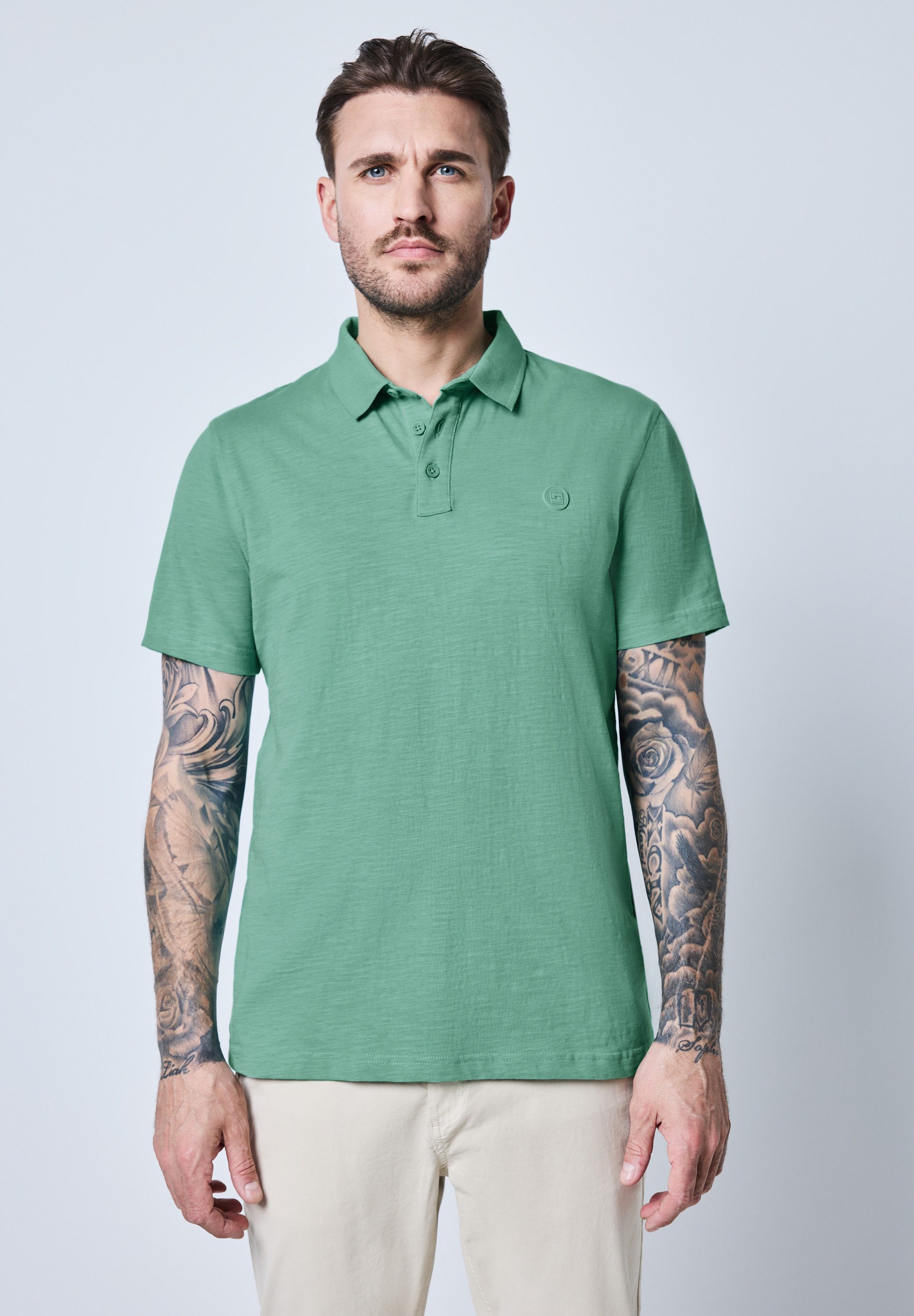 STREET ONE MEN Poloshirt aus reiner Baumwolle