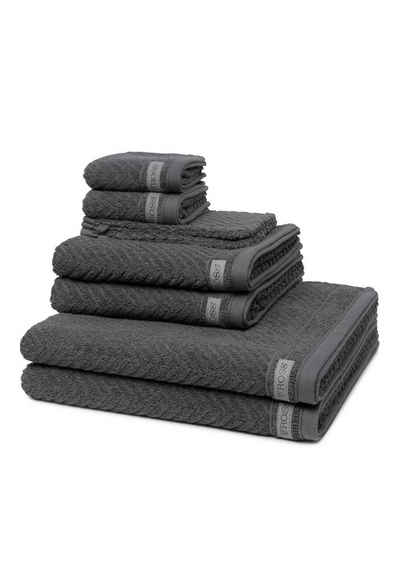 ROSS Handtuch Set »Smart«, Walkfrottee, (Spar-Set, 8-tlg), 2 X Wasch- 2 X Gäste- 2 X Dusch- 2 X Handtuch im Set - Baumwolle -