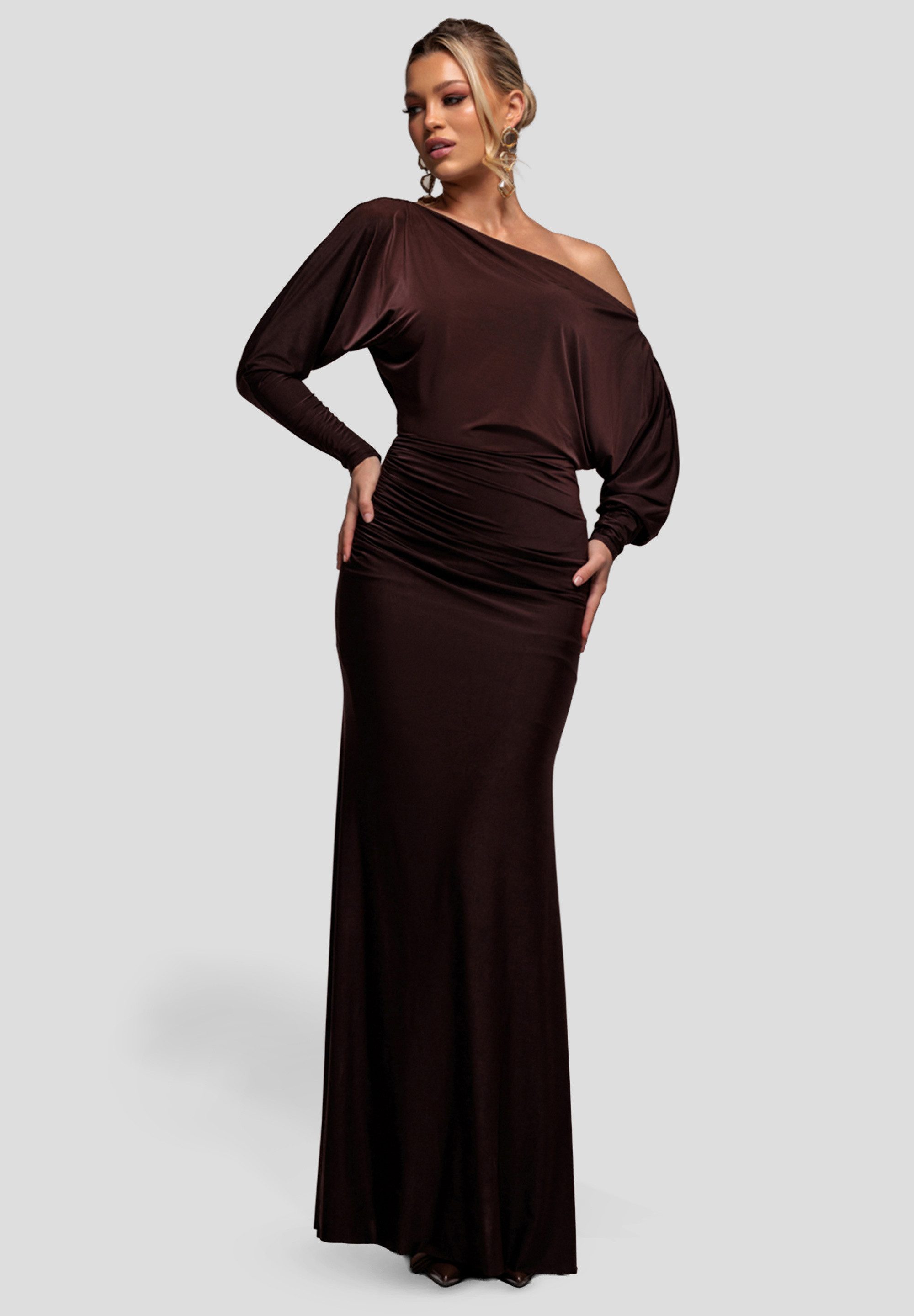 Goddiva Maxikleid Bat Wing Elasticated Side günstig online kaufen