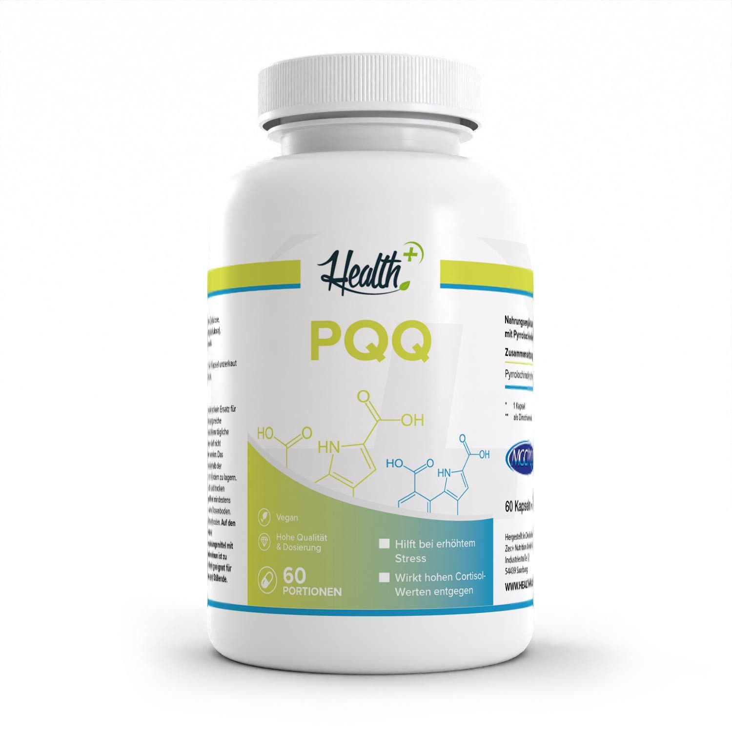 Zec+ Nutrition HEALTH+ PQQ Kapseln, 60 Kapseln Kapseln
