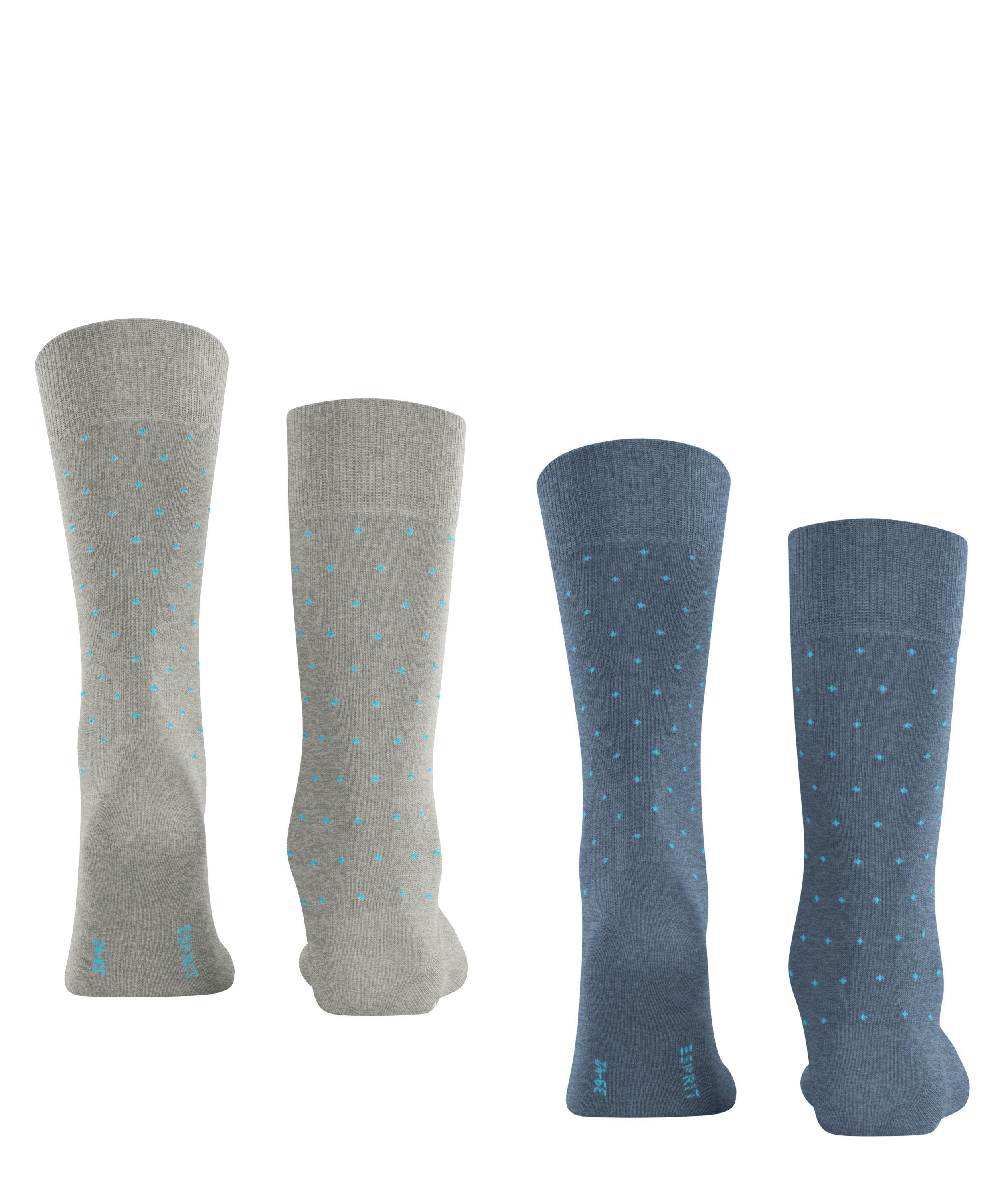 Esprit Socken Fine Dot 2-Pack (2-Paar) aus Biobaumwolle