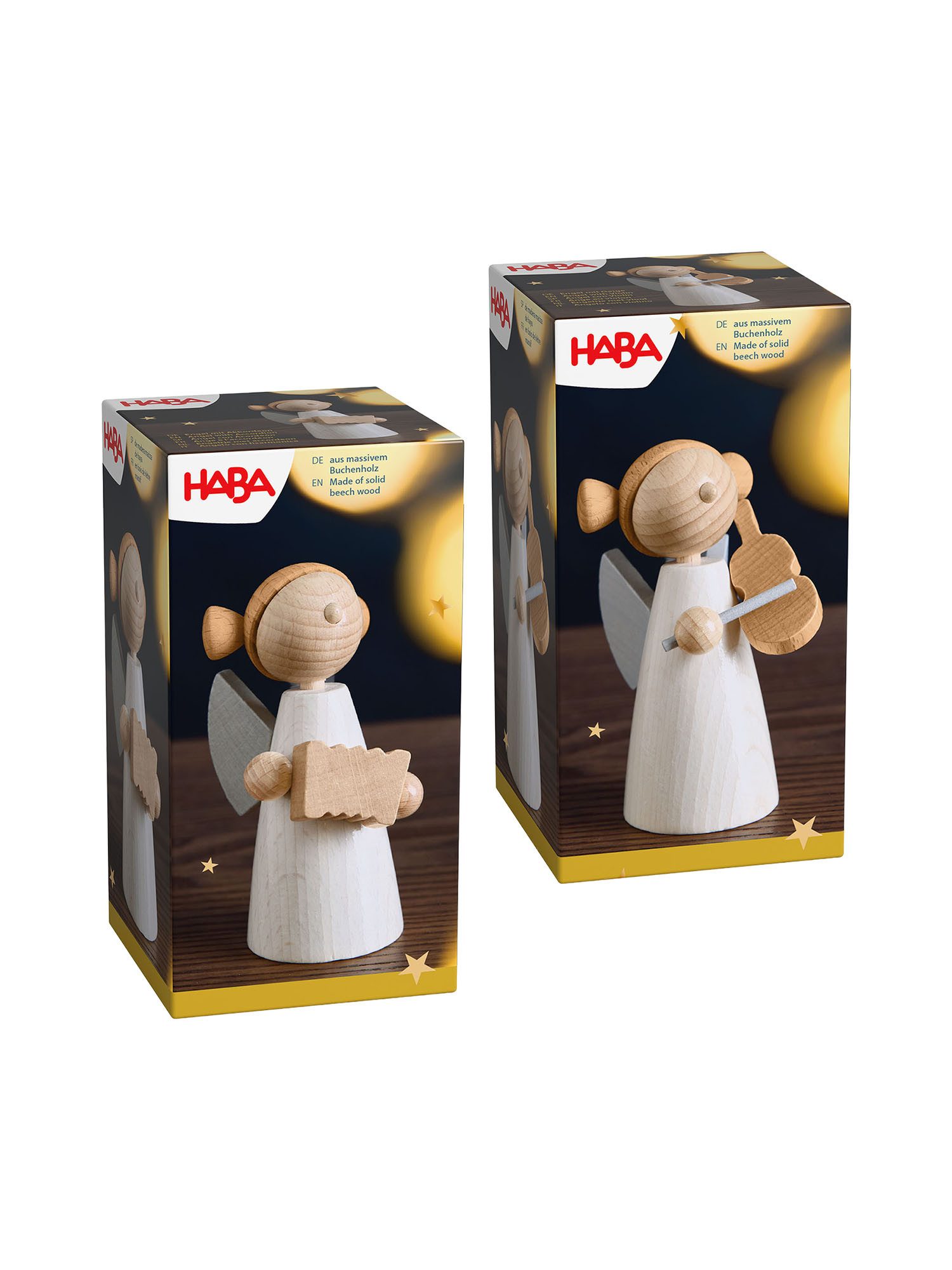 Haba Weihnachtsfigur Holzengel (2 St), Holzfigur Weihnachten, Weihnachtsdek günstig online kaufen