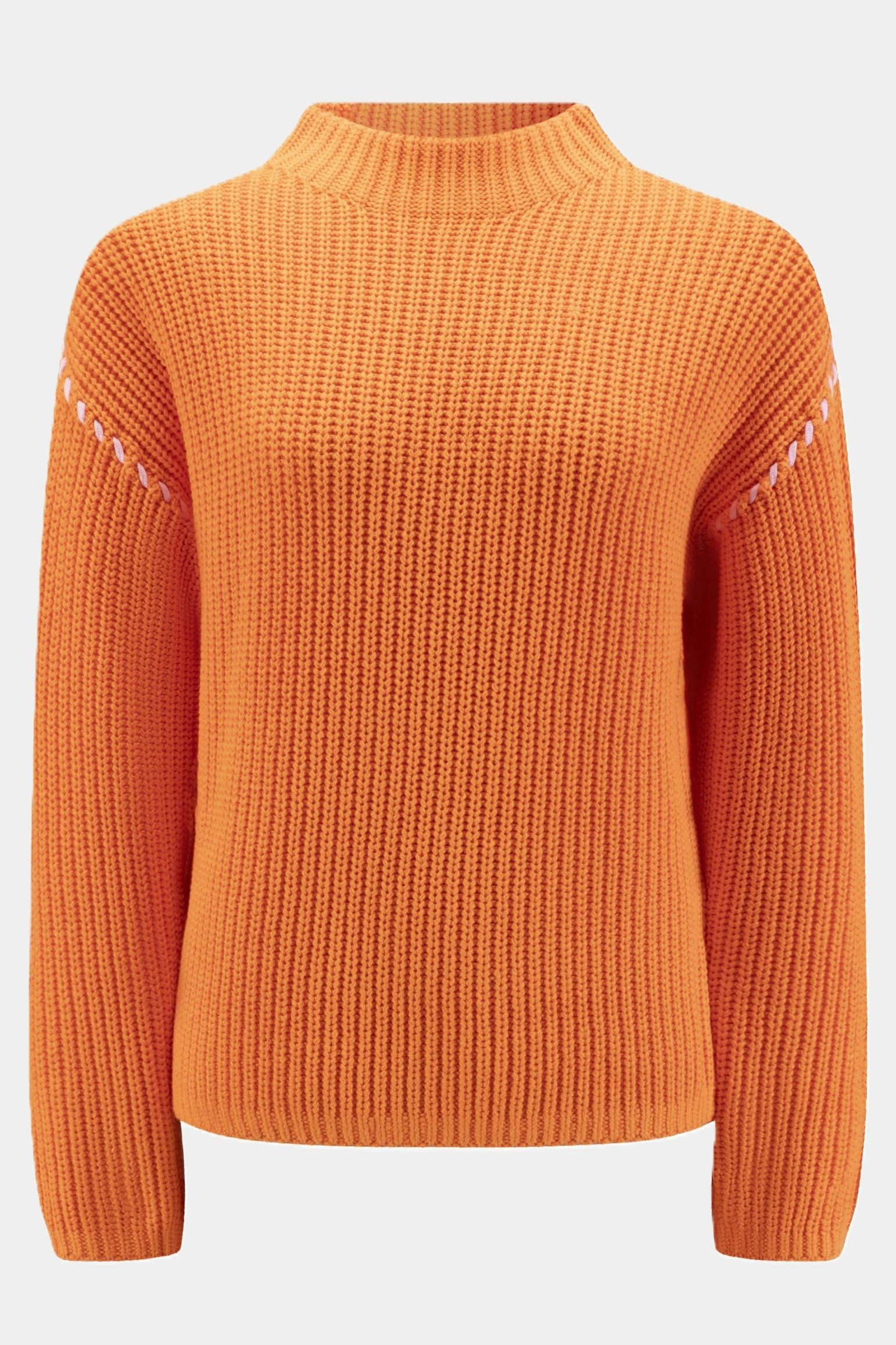 six-o-seven Strickpullover Six-o-Seven Grobstrickpullover mit Stehkragen - günstig online kaufen