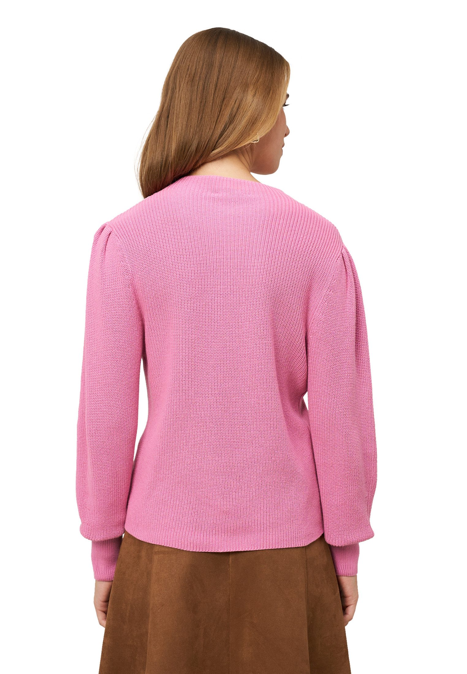 Zero Strickpullover Damen mit Ballonärmeln (1-tlg) Plain/ohne Details